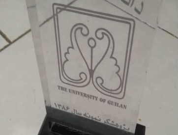 Honorable young researcher award of the University of Guilan